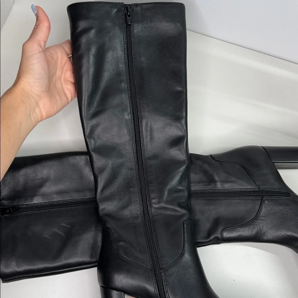 Antonio Melani Mckendra high heeled black riding boots calf boots black 6 - Picture 5 of 12